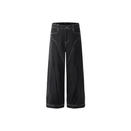 STRUCKCOOL Черные Унисекс Джинсы