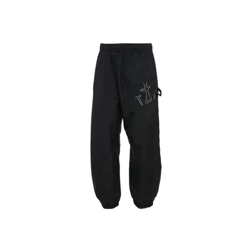 JW Anderson Черные Унисекс Вязаные Спортивные Брюки