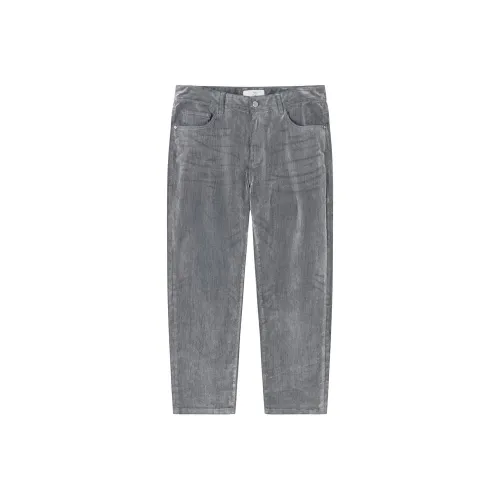 DAVID NAMAN Серый Мужской Джинсы