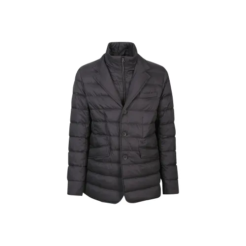 HERNO Пуховик Мужской Темно-Серый