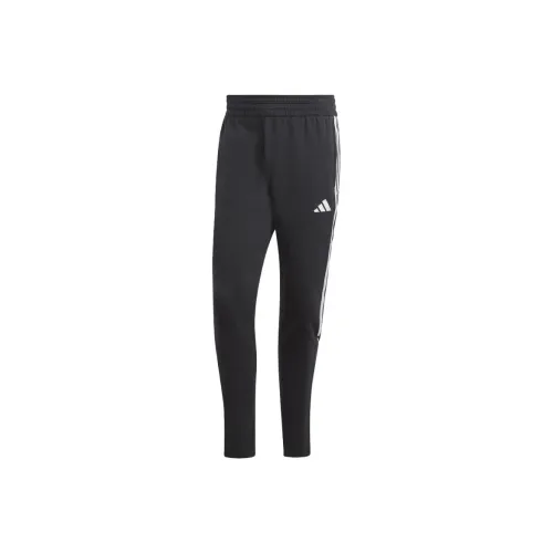 Adidas Черные Мужские Вязаные Тренировочные Штаны