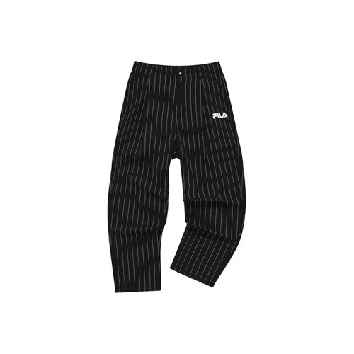 FILA FUSION Baseball серия Темно-черные Мужские Повседневные Штаны