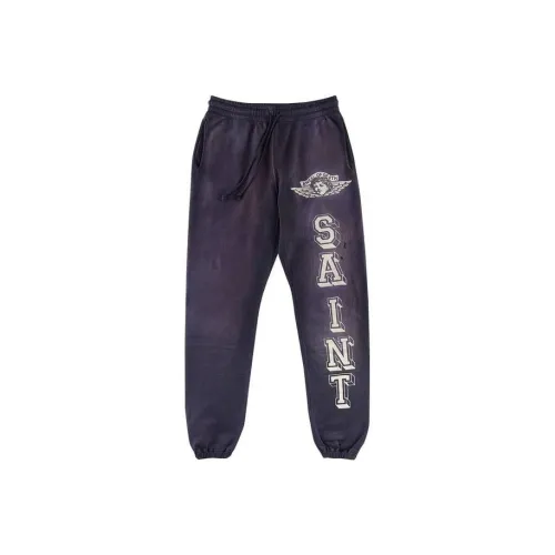 SAINT Mxxxxxx Фиолетовые Мужские Вязаные Спортивные Штаны
