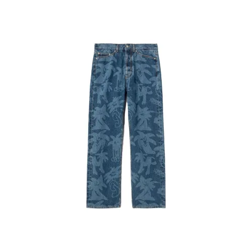 PALM ANGELS Blue Unisex Jeans PALM ANGELS Синий Унисекс Джинсы