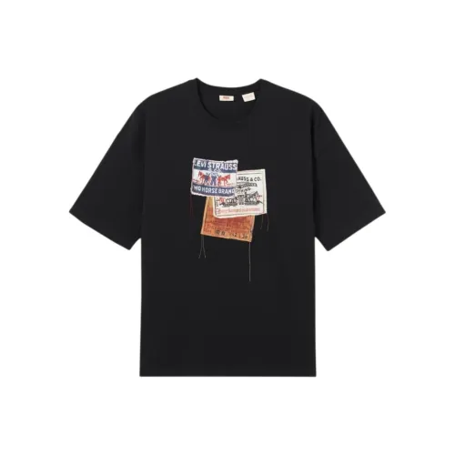 Levis Мужские Черные T-Рубашки