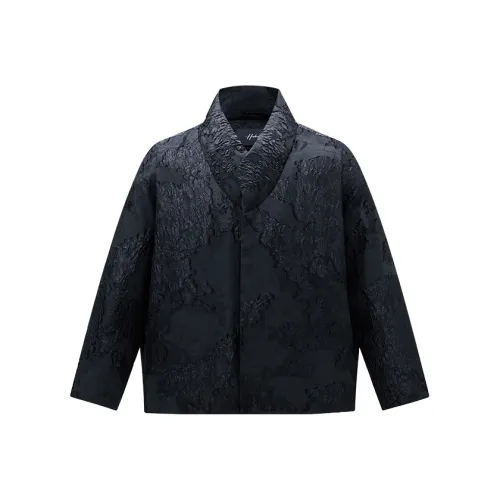 HERBEL Пуховик Мужской Обсидиан Золото-черный