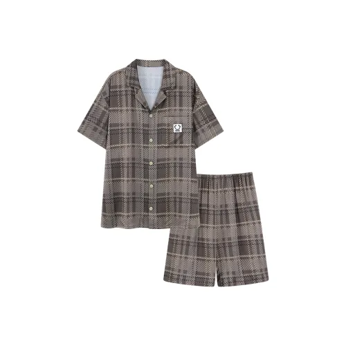 CHUDUAN Пижамный комплект Мужской Кофейный