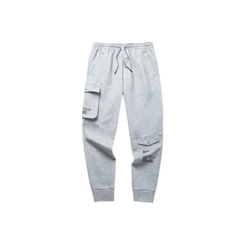 Anta Basketball Collection Серый Фотиния Серый Мужские Вязаные Тренировочные Штаны