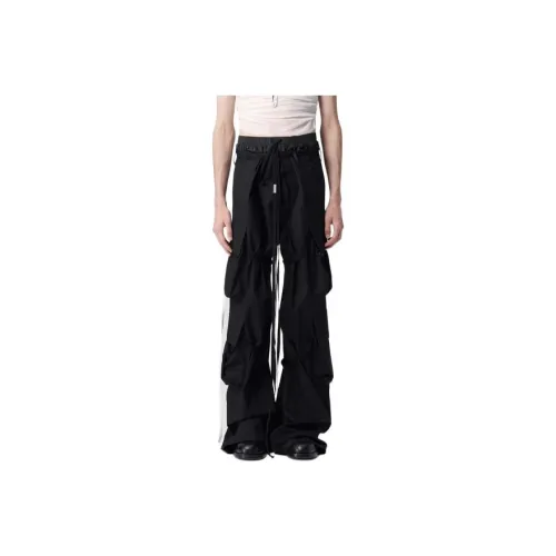 Ann Demeulemeester Мужские карго-брюки черного цвета