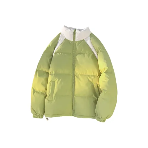 PUCCA Хлопковый пуховик унисекс горчично-желтый