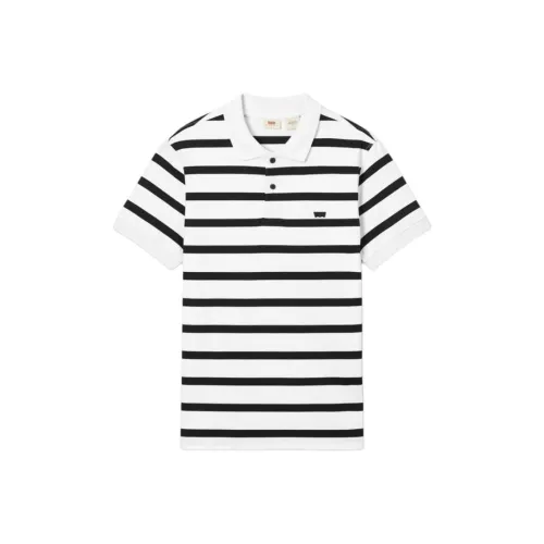 Levi's Поло Мужское Черное Белое