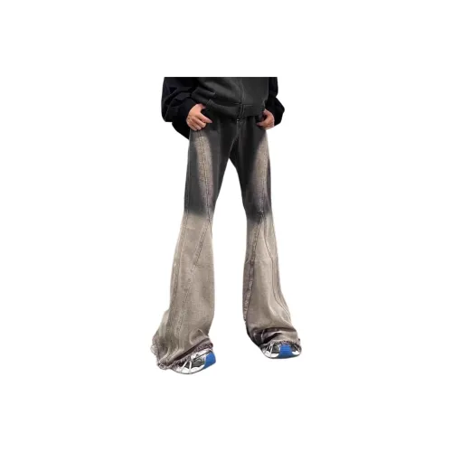 UOOHE Черные Унисекс Джинсы