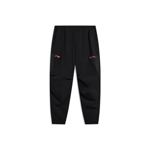 LINING Sports Life Collection Вязаные тренировочные брюки мужские черные