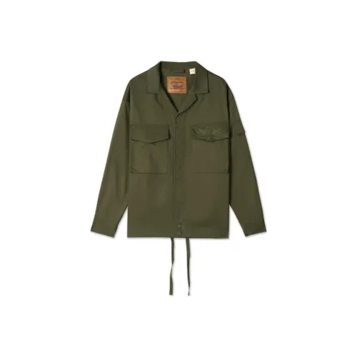 Levi's Куртки и Пальто Мужской Армейский Зеленый