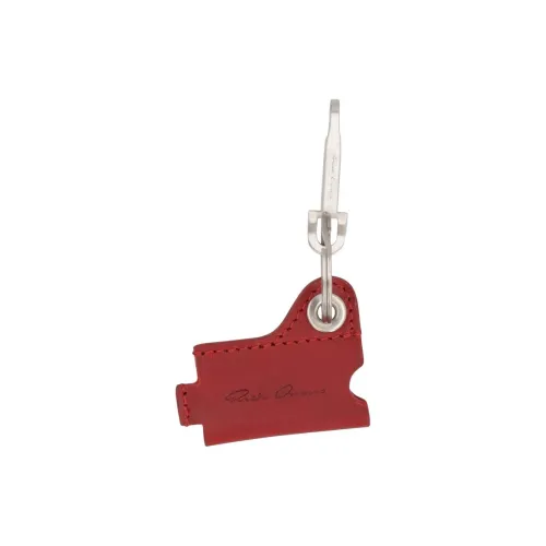 RICK OWENS совместный бренд RO Телячья кожа Латунь Брелоки Мужской Красный