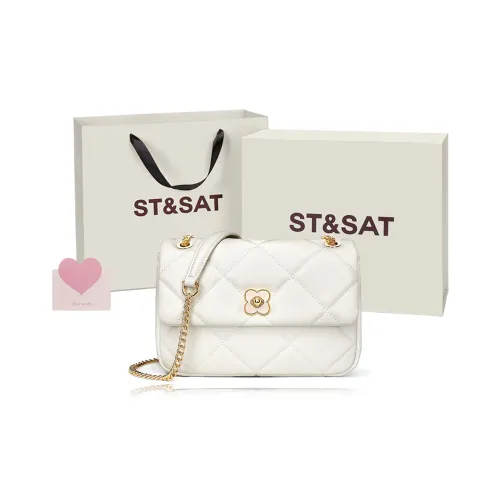 ST SAT Сумка через плечо из коровьей кожи сумка на плечо сумка обычная женская белая