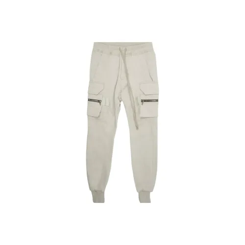 RICK OWENS совместный бренд Серые Мужские Вязаные Спортивные Штаны