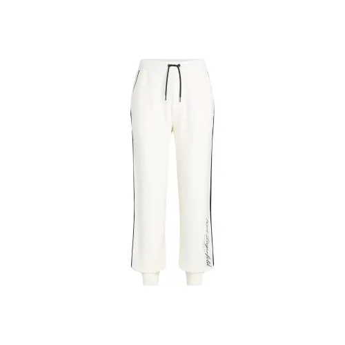 KARL LAGERFELD Вязаные спортивные брюки мужские цвет экрю