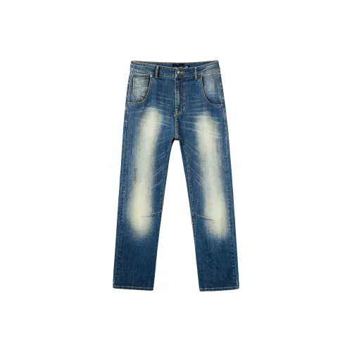 LUCKY BRAND Темно-синие унисекс джинсы