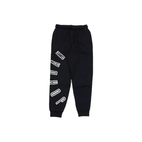 Jordan Flight MVP Черные Мужские Вязаные Тренировочные Штаны