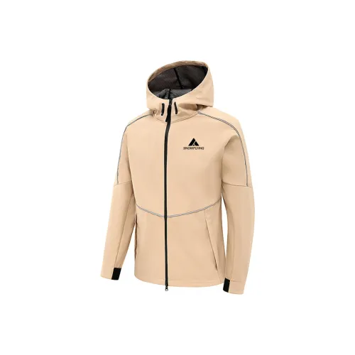 SNOW FLYING Куртки Пальто Унисекс Пшеница с Microphone