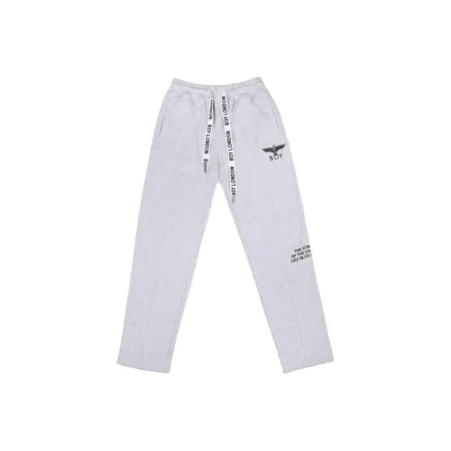 Boy London Вязаные спортивные брюки мужские светло-серые