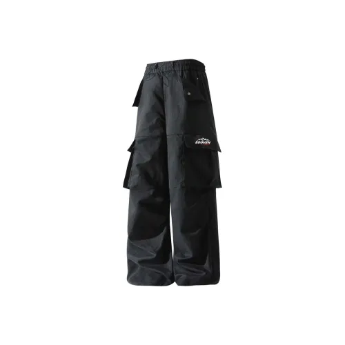 EOOVEN Черные унисекс брюки карго