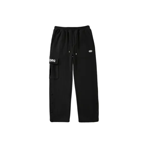 MAEA Прямой крой Утолщенные и с флисовой подкладкой Повседневные брюки Зимние Унисекс