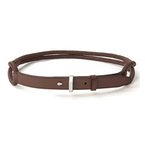 MaxMara Кожаные ремни Женские Коричневый Ширина 2,5CM