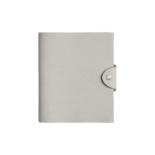 HERMES Ulysse Телячья кожа Сумка для хранения Женская 80 Gris Perle Жемчужно-серый