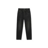 Деним, вымытый, черный, 98201