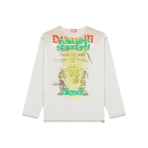 DIESEL Серый Унисекс Футболка