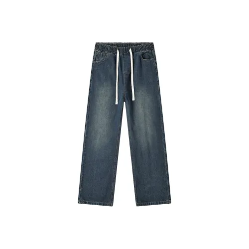 GEOFFREY B. SMALL Джинсы Унисекс Винтаж Синий