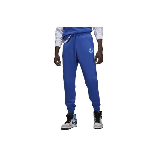 Jordan Flight MVP Royal Blue Men's Knitted Training Pants Джордан Флайт MVP Королевский Синий Мужские Вязаные Тренировочные Штаны