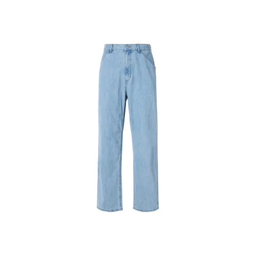 UNIQLO Небесно-голубые унисекс джинсы