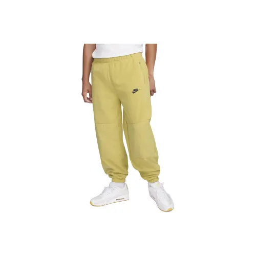 Nike Желтые Мужские Вязаные Тренировочные Штаны