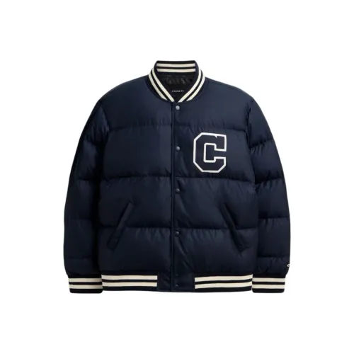 COACH FW24 Пуховик Мужской Морской Синий