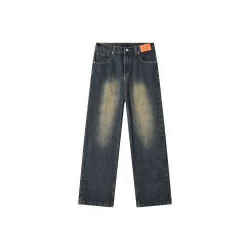GEOFFREY B. SMALL Джинсы Унисекс Винтаж Синий
