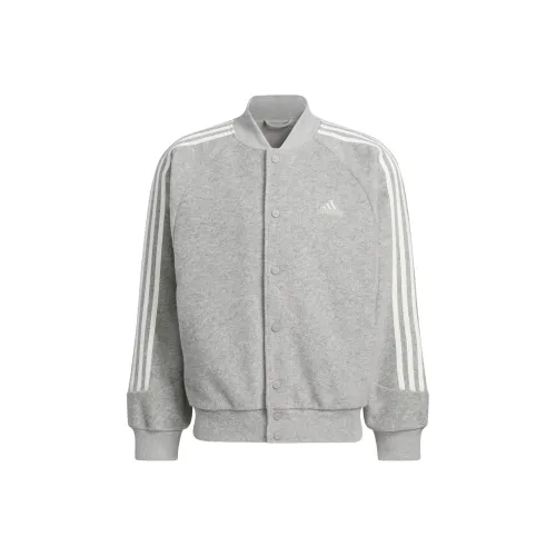 Adidas 3 Stripes FW24 Куртки и Пальто Унисекс Pure Quality Серый
