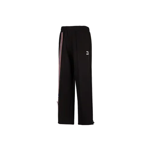 PUMA Вязаные тренировочные брюки мужские черные