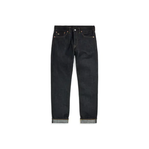 Polo Ralph Lauren FW24 Джинсы Мужские Выстиранные Синий