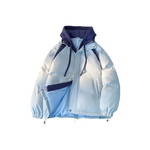 PUCCA Хлопковый пуховик унисекс ледниково-синий