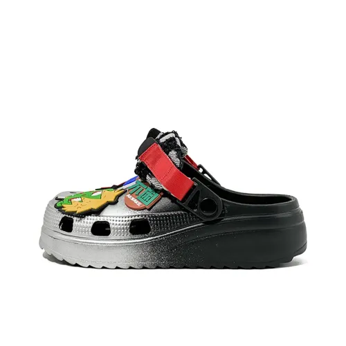 OUBT Сабо Серебристый-черный Унисекс