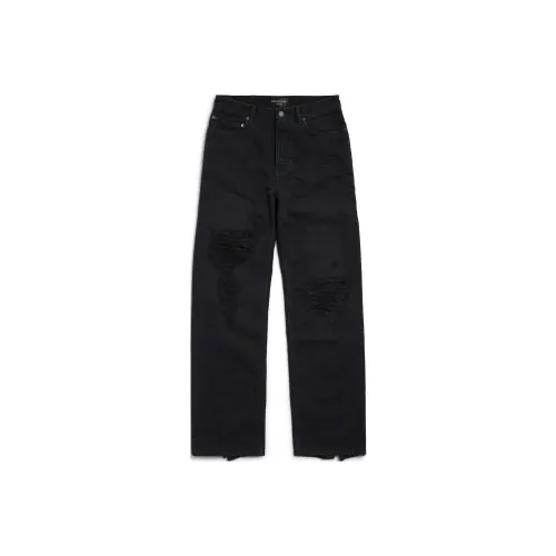 Balenciaga FW24 Джинсы Обычный крой Унисекс Черный