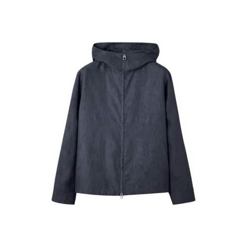 Loro Piana Морской Синий Мужские Куртки