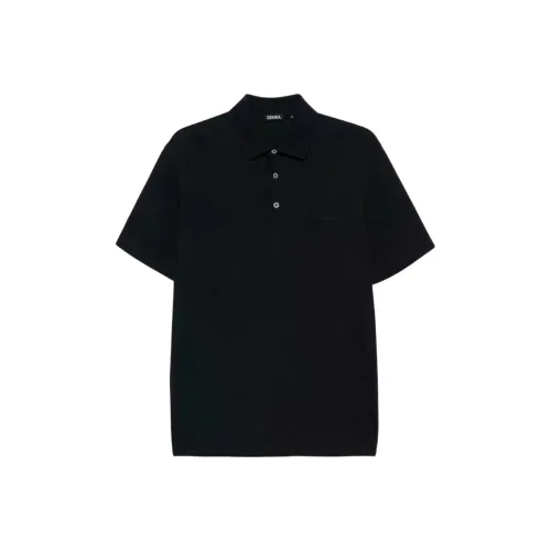 Ermenegildo Zegna Мужская поло синего цвета