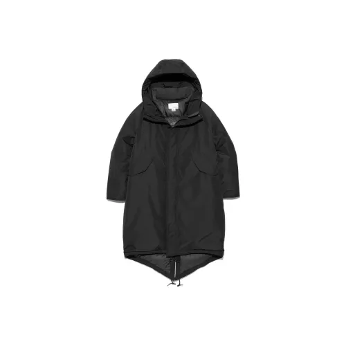 Nanamica FW24 GORE TEX LONG DOWN Пальто Пуховик Унисекс Черный