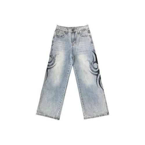 OTKSK Синие Унисекс Джинсы