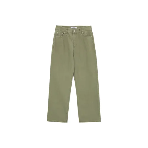 YATSI Светло-зеленые унисекс джинсы