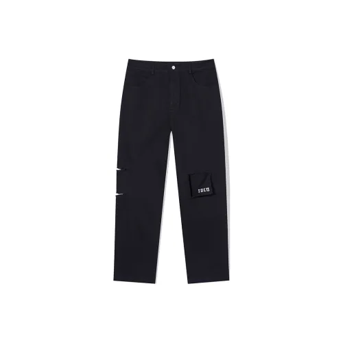 ROCAWEAR Прямой крой Брюки Повседневные Унисекс Черные